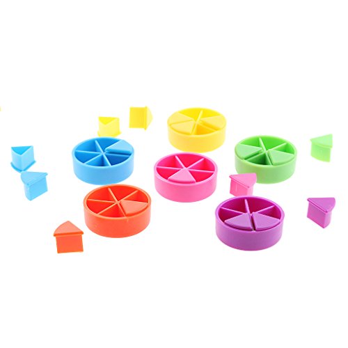 B Blesiya Juego De Entrenamiento con Piezas De Juego para Trivial Pursuit 42x Material De Matemáticas Conjunto De Entrenamiento
