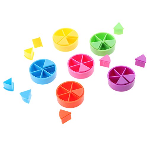B Blesiya Juego De Entrenamiento con Piezas De Juego para Trivial Pursuit 42x Material De Matemáticas Conjunto De Entrenamiento