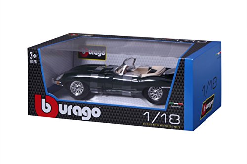 Bburago Jaguar E-Type Cabriolet verde 1/18 18-12046G, color (18-12046) , color/modelo surtido