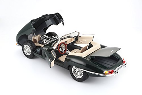 Bburago Jaguar E-Type Cabriolet verde 1/18 18-12046G, color (18-12046) , color/modelo surtido