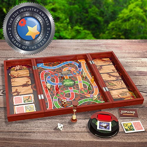 Cardinal Games 6045571 Jumanji de Madera de Lujo - Juego clásico Retro de los 90