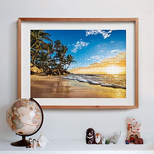 Clementoni Pingüinos De Madagascar Puzzle 1500 Piezas Tropical Sunrise (31681), Multicolor