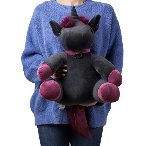 corimori - Ruby el Unicornio Punk XL para niños y niñas, 60 cm, Color Negro.