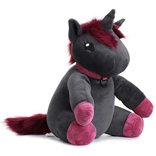 corimori - Ruby el Unicornio Punk XL para niños y niñas, 60 cm, Color Negro.