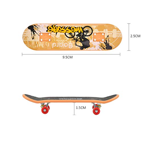 COSDDI 1pcs Patineta de Dedo Juguete Monopatín Dedo Mini Patineta (Color Aleatorio)