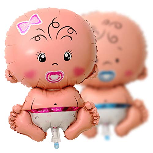 Crazy-M 7 Piezas de Helio Globo bebé lámina Globo bebé Ducha decoración, Babyshower Es un niño Fiesta de bebé Ducha y decoración (niño)