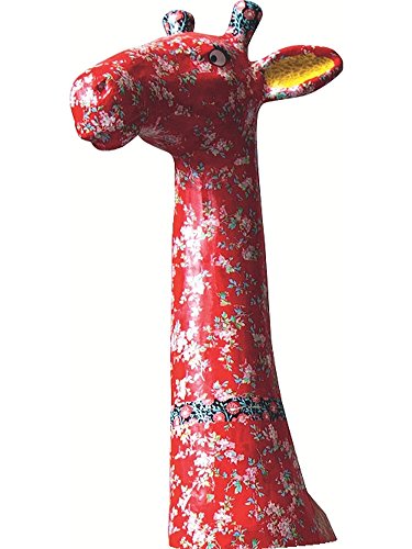 Déco Patch xla01o Portador XL (Papel Maché, Jirafa en 3D, 80 x 35 x 160 cm, para Decorar, cartón marrón, Color Jirafa