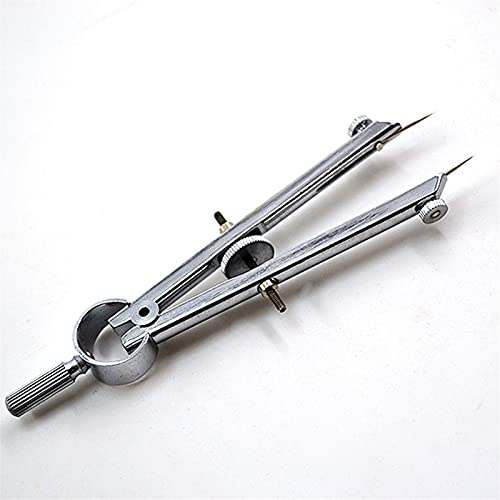 Dispositivos de medida Redacción Compass Professional Metal Compass con bloqueo for la redacción de geometría Herramienta de dibujo de ingeniería de dibujo matemáticas (10.6 x 2.9 x 0.8 cm) Compases