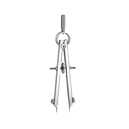 Dispositivos de medida Redacción Compass Professional Metal Compass con bloqueo for la redacción de geometría Herramienta de dibujo de ingeniería de dibujo matemáticas (10.6 x 2.9 x 0.8 cm) Compases