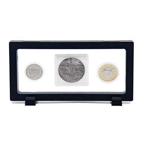 Egosy Marco De Objetos 3D Porta Monedas Montura Deslizable Marco De Monedas para Sus Monedas Trofeo/Decoración/Almacenamiento De Monedas, Sellos, Medallas