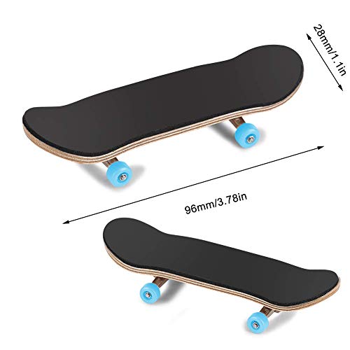 Fingerboard Finger Skateboards, Mini diapasón, Patineta de Dedos Profesional Maple Wood DIY Assembly Skate Boarding Toy Juegos de Deportes Kids (Amarillo)