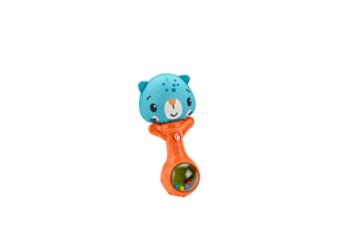 Fisher-Price Sentidos Kit de juego con mono espejo, mariposa mordedor y sonajeros de animales, juguete para bebés + 3 meses (Mattel HFJ92)