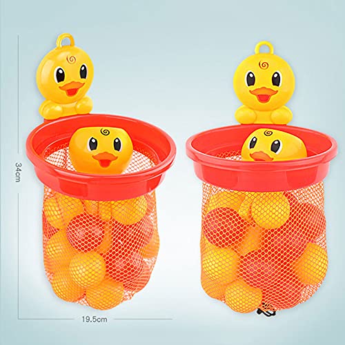 Frdun Fun Bath Basketball Toys - Juego de juguetes de baño para bebé, bañera, canasta de baloncesto, con fuerte ventosa, divertido juego para bebé, niña, niño, baño, dormitorio, salón