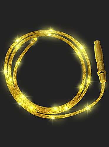 Funidelia | Látigo de Wonder Woman Luminoso Oficial para Hombre y Mujer ▶ Mujer Maravilla, Superhéroes, DC Comics, Liga de la Justicia - Color: Dorado, Accesorio para Disfraz - Licencia: 100% Oficial