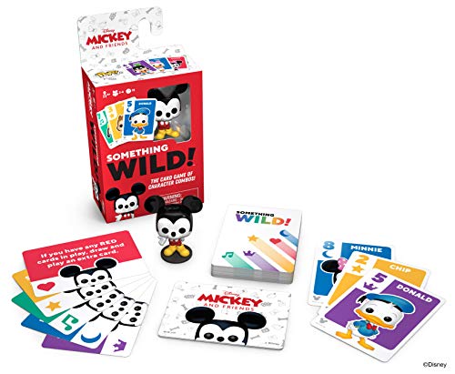 Funko 49355 Board Games 49355 Signature Something Wild Card Game-Mickey and Friends, Multicolour