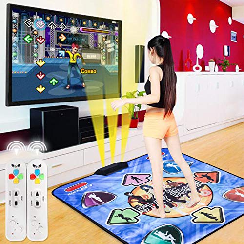 Las computadoras y los videojuegos tipo alfombra de baile están iluminados con pistas de música incorporadas y tecnología inalámbrica, lo que proporciona danza somatosensorial para adultos y niños