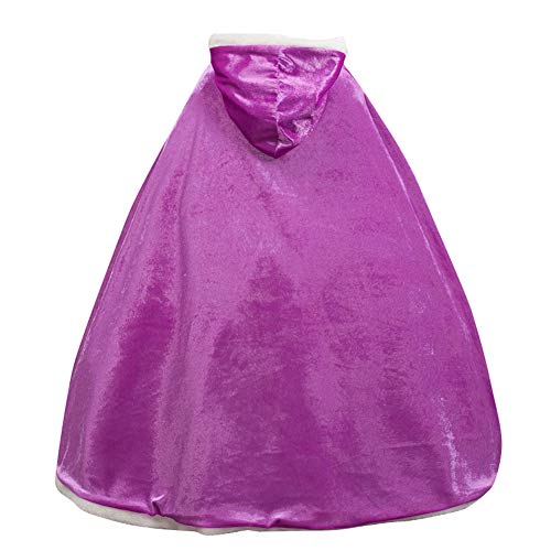 Le SSara Princesa de Las niñas de Navidad Disfraces Cosplay Vestido de Mariposa (150, PJ-Purple)