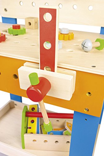 leomark Conjunto de Madera de Carpintero con una Caja portátil a Herramientas