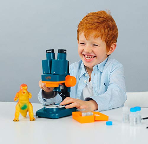 Levenhuk Microscopio Estereoscópico para Niños LabZZ M4 para Observar Monedas, Rocas, Insectos, Plantas y Otros Objetos