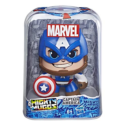 Mighty Muggs Figura coleccionable de Marvel, Capitán América, multicolor, Estándar (Hasbro E2163EU4) , color/modelo surtido