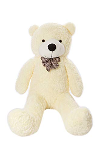 MyTeddyWorld Oso De Peluche Gigante - Grande Suave Osito De Felpa Regalo para Niños - Juegete De Peluche Ideal para Fiestas De Bodas Navidad Dia De San Valentin (Blanco 140 cm)