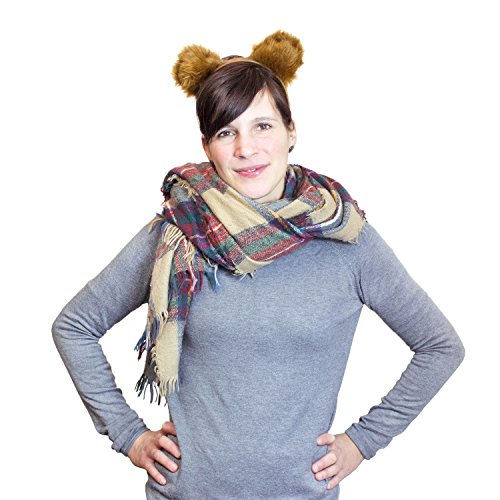 Oblique-Unique® Diadema con orejas de oso de peluche, color marrón, para disfraz de carnaval o fiesta