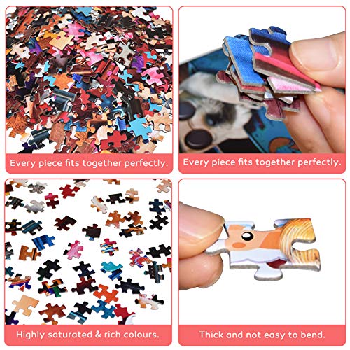 Puzzle de 1000 piezas para adultos, casetas de mascotas, puzle colorido para adultos, juego de habilidad para toda la familia, 70 x 50 cm, juego familiar