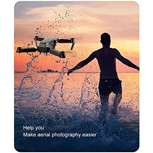 Quadcopter FPV WiFi plegable con cámara HD, luces LED, gran angular de 120 °, trayectoria de vuelo, retención de altitud, sensor G, volteretas 3D, modo sin cabeza, retorno de una tecla, 3 baterías, g