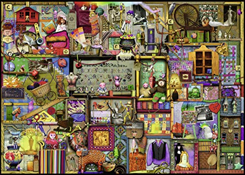 Ravensburger Puzzle 1000 Piezas, Colin Thompson The Craft Cupboard, Colección Fantasy, Puzzle para Adultos, Jigsaw Puzzle Ravensburger de óptima calidad