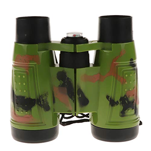 Sharplace 2X Niños Binoculares Al Aire Libre Telescopio Toy W Strap & Compass Kid Fingend Juego