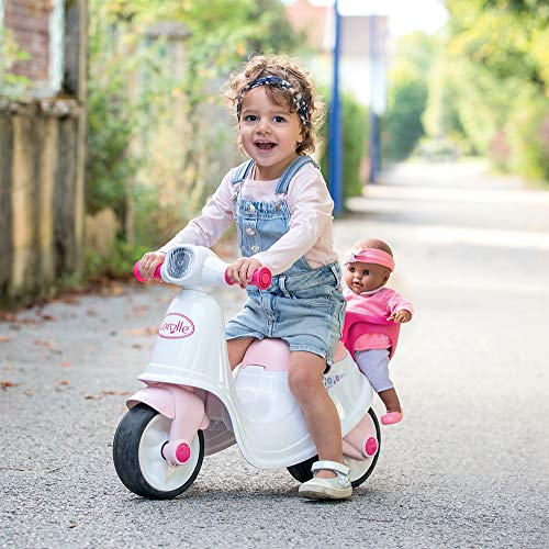 Smoby – Corolle – Portabicicletas para niños a Partir de 18 Meses – Ruedas silenciosas – Baúl para Juguetes – Portamuñecas Integrado – 721004