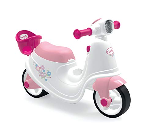 Smoby – Corolle – Portabicicletas para niños a Partir de 18 Meses – Ruedas silenciosas – Baúl para Juguetes – Portamuñecas Integrado – 721004