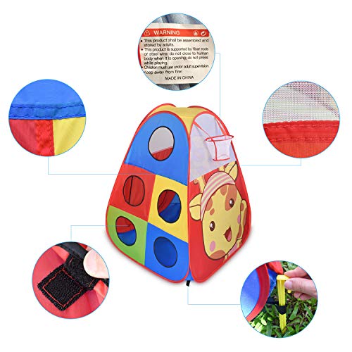 STLOVe Tienda de Juegos para niños, Tienda de Juegos para niños bebés y niños pequeños para Interiores y Exteriores Casa de Juegos para niños , Bolsa de Almacenamiento, no Incluye Pelotas
