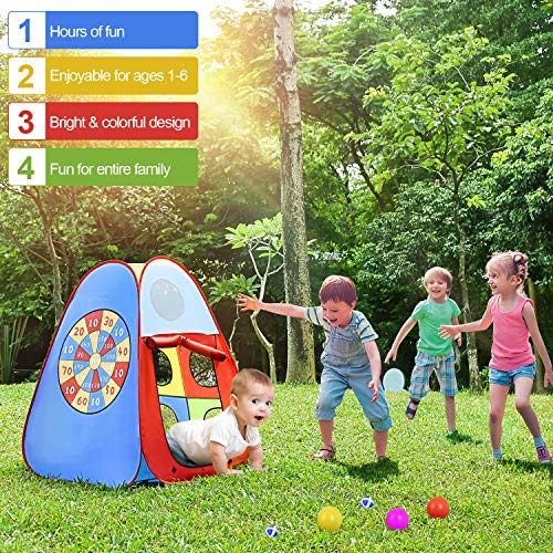 STLOVe Tienda de Juegos para niños, Tienda de Juegos para niños bebés y niños pequeños para Interiores y Exteriores Casa de Juegos para niños , Bolsa de Almacenamiento, no Incluye Pelotas