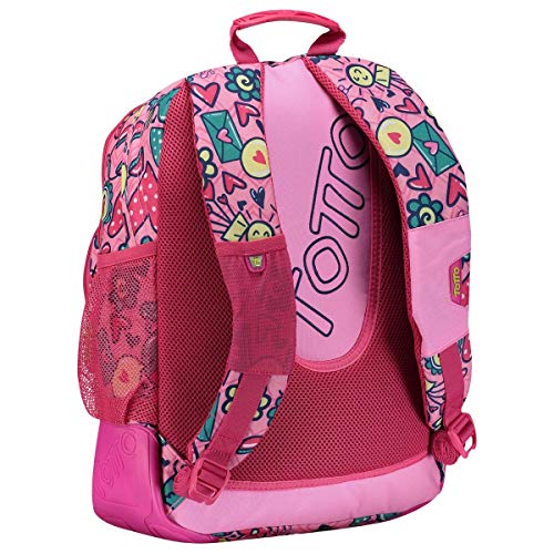 TOTTO Crayoles - Mochila Escolar, Multicolor, 40 cm