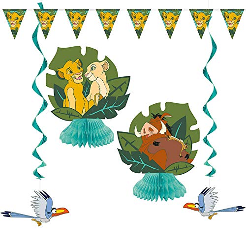 Unique Industries The Lion King Birthday Party 7 Piece Decorating Kit