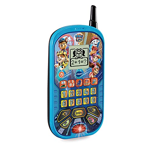 VTech Patrulla Canina La Película, Teléfono de Aprendizaje, Juguete Educativo para niños +3 años, Voces Originales de los Personajes, versión ESP (3480-539322), Color