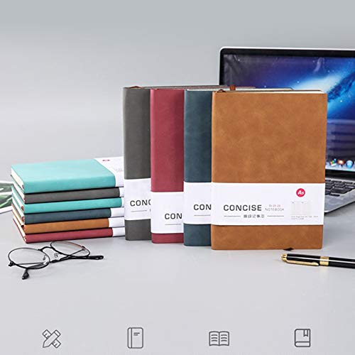 xiaofeng214 A6 Cuadernos y libretas Bloc de Notas Carpeta planificador Diario Agenda 2020 2021 Material for Oficina Escuela Sketchbook for Estudiantes (2pcs) (Color : Sandstone Grey)