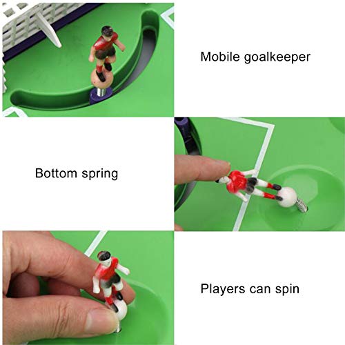 Yajun Juego de Mesa de Fútbol de Doble Batalla Modelo de Campo de Fútbol de Escritorio Juguetes Educativos Divertidos para la Familia