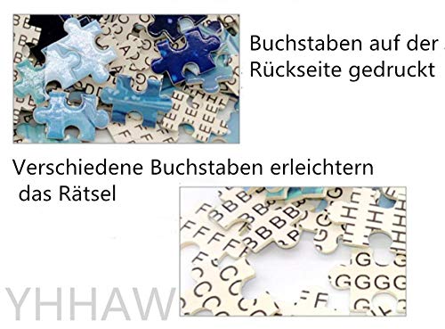 YHHAW Patrón de Mascota Cachorro y Conejo Puzzle,Puzzles para Adultos,Rompecabezas,Puzzle 1000 Piezas