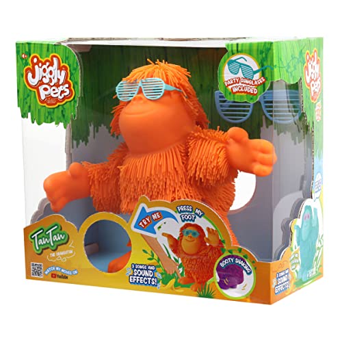 AB Gee abgee 674 JP008 EA Jiggly Pets Tan El orangután, Rojo