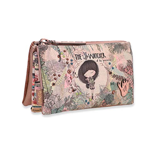 Anekke | Monedero triple compartimento jungla | Accesorios y Complementos para Mujer