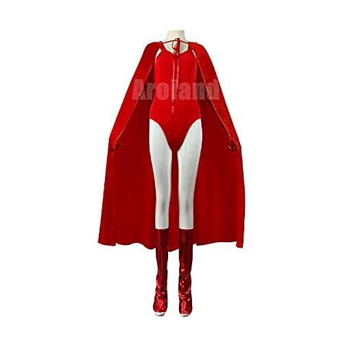 AODTT Disfraz de Cosplay de Wanda Django Maximoff, traje de la película Los Vengadores para la exposición de anime, fiesta de Halloween