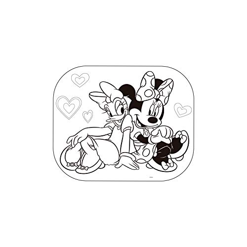 ARDITEX WD11537 Protectores De Sol para Ventanas - 2 Unidades - Incluye póster para Pintar de Disney-Minnie
