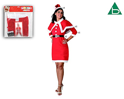ATOSA disfraz mama noel mujer adulto rojo M