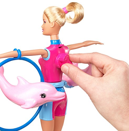 Barbie - Hoy Quiero ser entrenadora de Delfines, muñeca y Accesorios (Mattel X8380)
