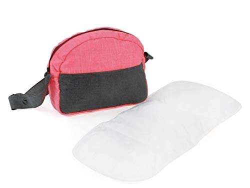 Bayer Chic 2000-Bolso Cambiador para muñecas, Color Gris y Rosa (853 41)