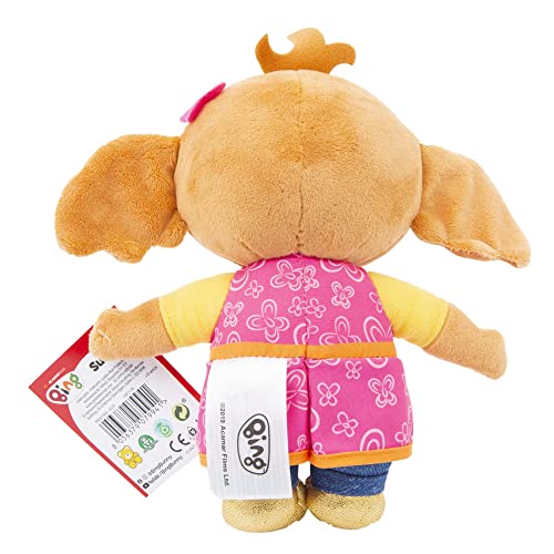 Bing - Peluche de 25 cm con Orejas y Detalles de Cara Bordados, Suave Peluche para Llevar contigo a Cualquier Parte, a Partir de 0 Meses, BNG01C03, Giochi Preziosi