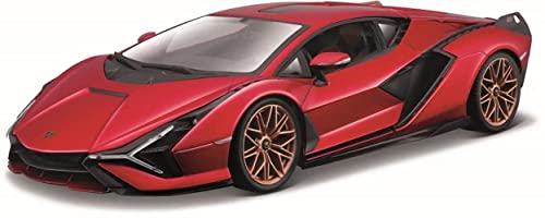Burago Lamborghini Sián FKP 37 en Escala 1/18 en Rojo (Bburago 18-11046G)