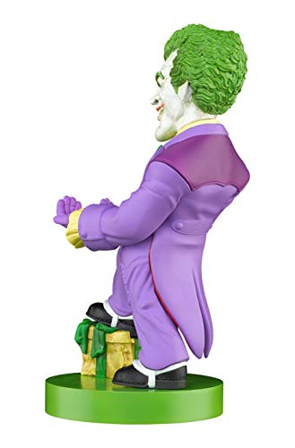 Cable Guy Joker, Soporte de sujeción y/o Carga para Mando de Consola y/o Smartphone de tu Personaje Favorito con Licencia de DC. Producto con Licencia Oficial. Exquisite Gaming.